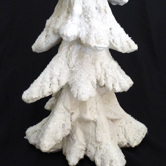 NEW 18” SNOW COVERED CHRISTMAS WINTER FOREST PINE TREE RESIN DECORATION - Picture 8 of 10